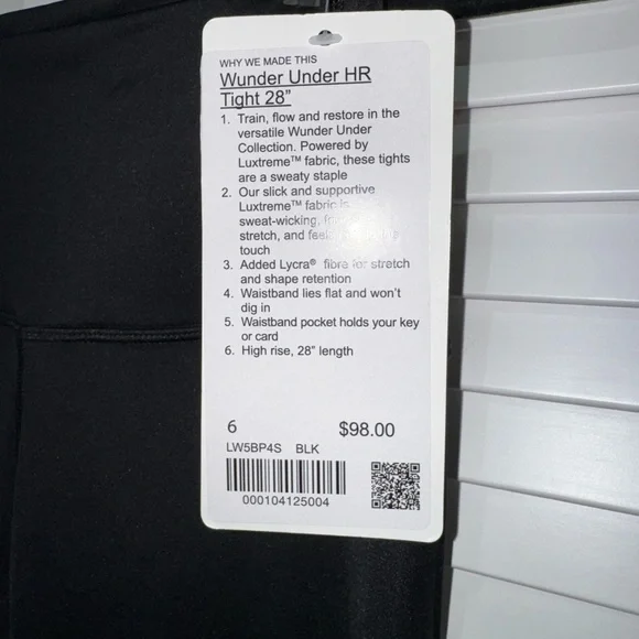 Lululemon Black Wunder Under High-Rise Tight 28” Leggings - Picture 2 of 3